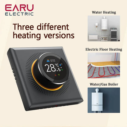 EARU Tuya Wifi Smart Knob Temperature Controller Digital Display Electric Floor Heating Water Gas Boiler for Alexa Google Home by 54Grid - Renewable Energy Store