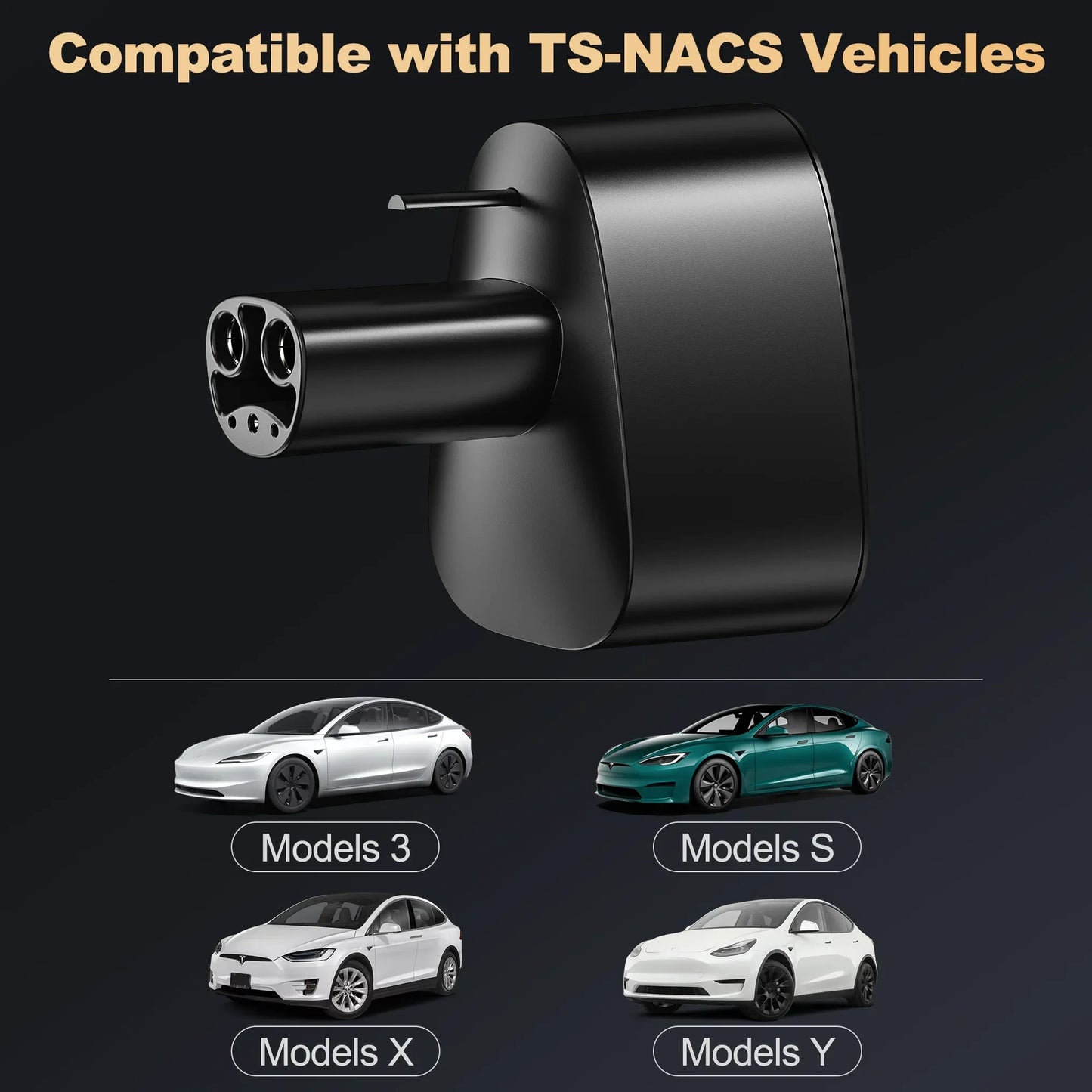 feyree CCS1 to TS-NACS Adapter for Tesla Model 3,Y, S and X - NACS Owners Only - Fast Charge NACS with CCS1 Chargers CCS1 Combo by 54Grid - Renewable Energy Store
