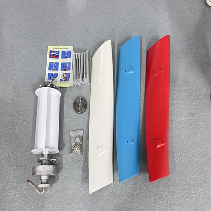 Windmills Inner Air Duct Vertical Axis Small Wind Turbine Generator 1000W 800W 600W 12V 24V 48V alternative with MPPTController by 54Grid - Renewable Energy Store