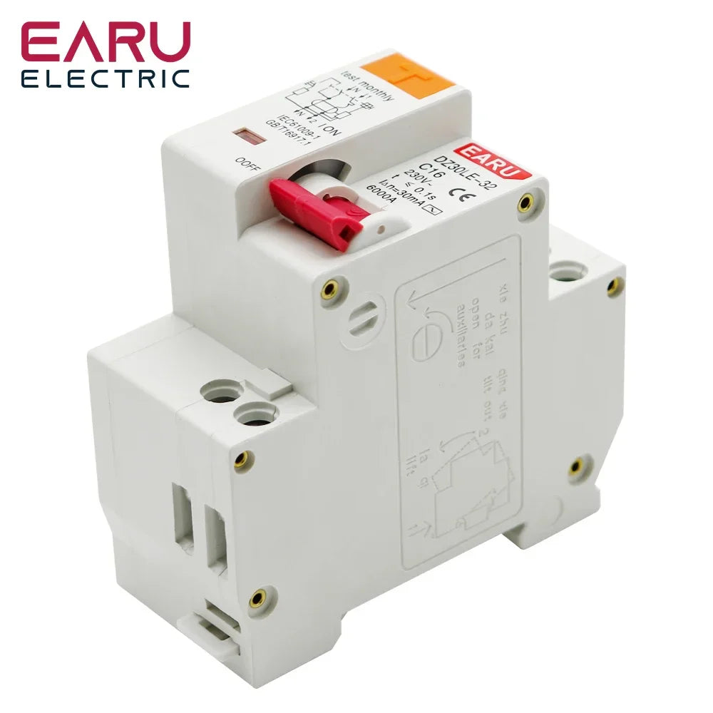 EPNL DPNL 230V 1P+N Residual Current Circuit Breaker with Over and Short Current Leakage Protection RCBO MCB by 54Grid - Renewable Energy Store