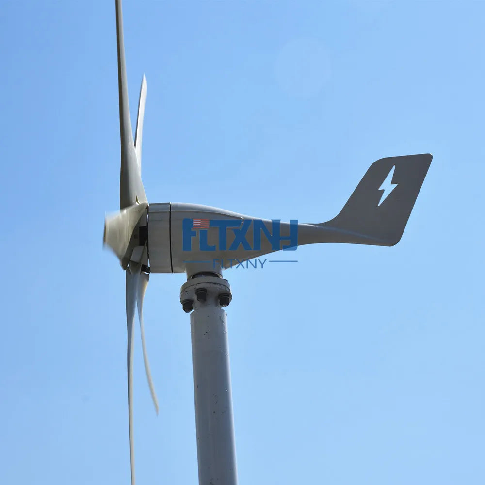 Horizontal Axis Wind Turbine Generator 600W 800W 12V 24V 3/5 Blades For Home use Residential Optional MPPT Charge Controller by 54Grid - Renewable Energy Store