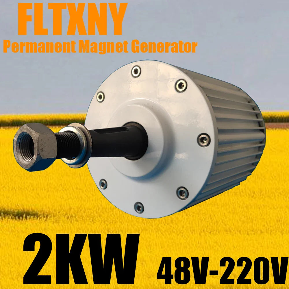 Wind Turbine 2KW Permanent Magnet Generator Power Windmill AC 96V Rare Earth Low Rpm High Efficient Brushless Alternat Diesel by 54Grid - Renewable Energy Store