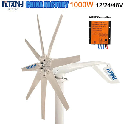 Wind Turbine Generator Free MPPT Controller For Homeuse Latest Design 5000W Windmill 12v 24v New Energy 6 Blades Horizontal by 54Grid - Renewable Energy Store