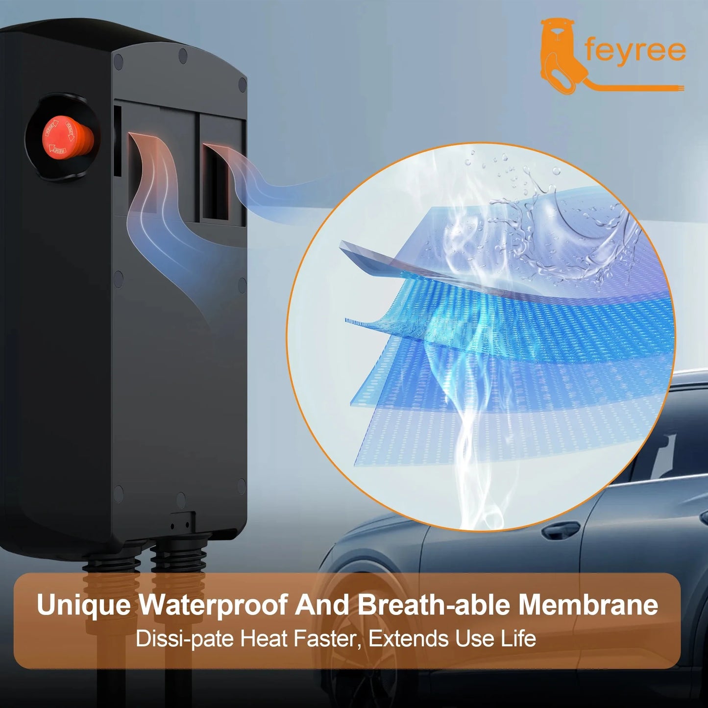 feyree EV Charger GB/T Socket Dynamic Loading Balance Charging Station 7kW 11kW 22kW APP Control for Electric Car EVSE Wallbox