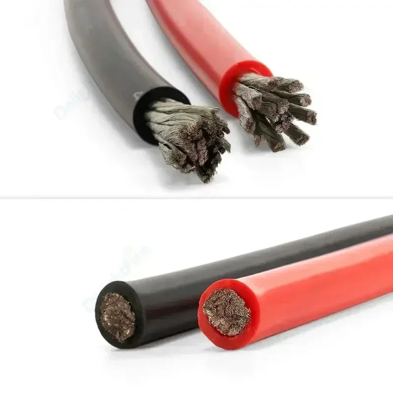 8AWG Heat Resistant Flexible Silicone Cable for Car Solar Panel Battery by 54Grid - Renewable Energy Store