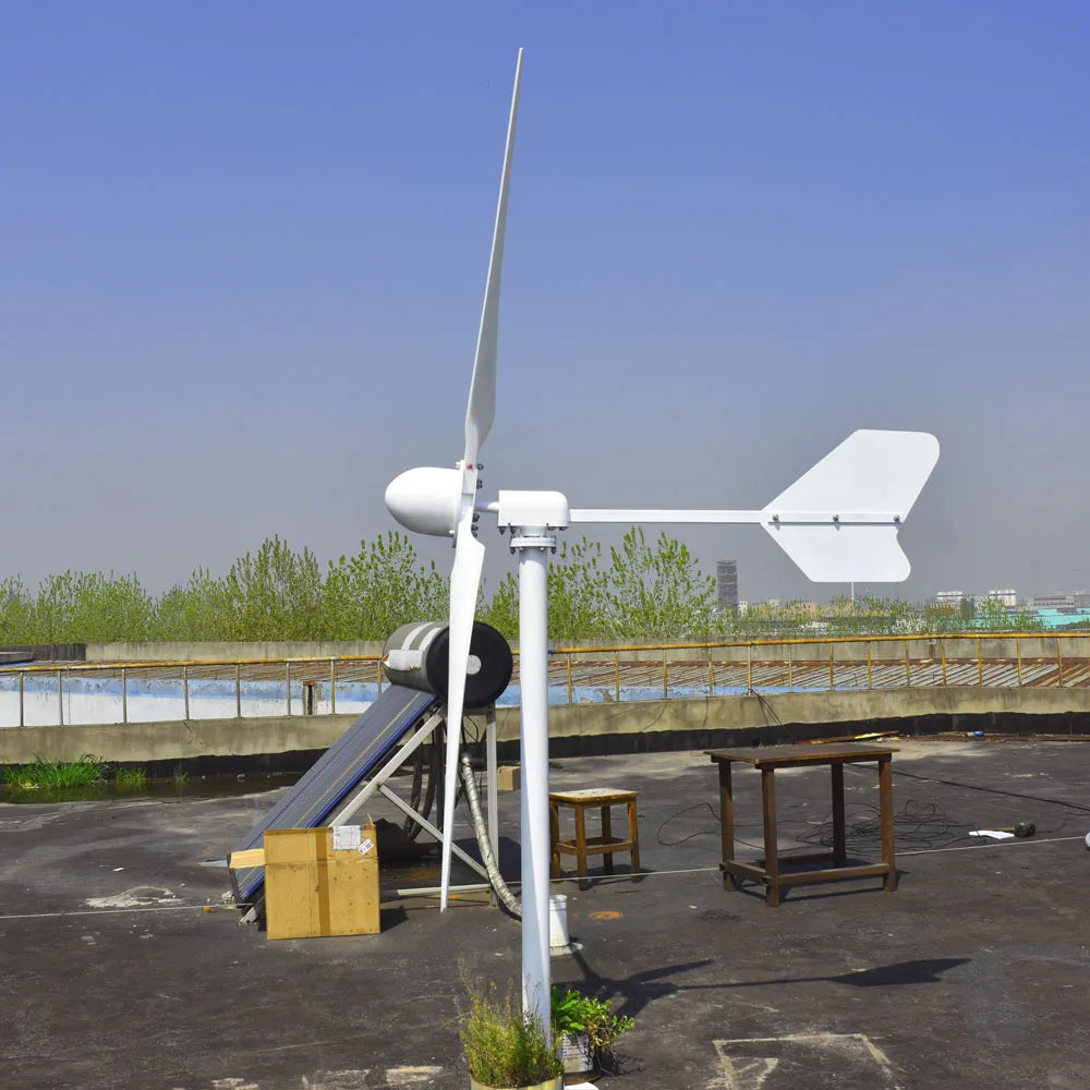 CE 20000W New Energy Horizontal Wind Turbine Generator Free MPPT Controller 48v 96v 220v 3 Blades Small Windmill by 54Grid - Renewable Energy Store