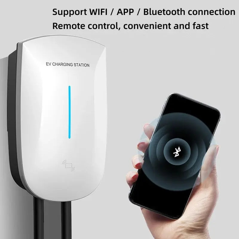 EV Charger Type2 22KW 3Phase Current Adjustable EVSE Wallbox WIFI APP BT Version for Electric Vehicle Car Charging Station - 54Grid - Renewable Energy Store