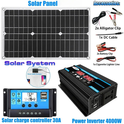 12V to 110V/220V Solar Panel System 4000W Inverter Kit by 54Grid - Renewable Energy Store