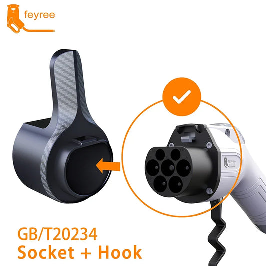 feyree EV Charger GB/T Type Holder Wall Mount Electric Car Charging Cable Organizer Wall Bracket Charger Holder for Electric Car by 54Grid - Renewable Energy Store