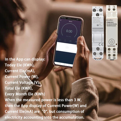 AC 110V 220V 16A Din Rail WIFI Zigbee Smart Timer Relay Switch Circuit Breaker Remote Control by Tuya APP KWH Energy Power Meter by 54Grid - Renewable Energy Store