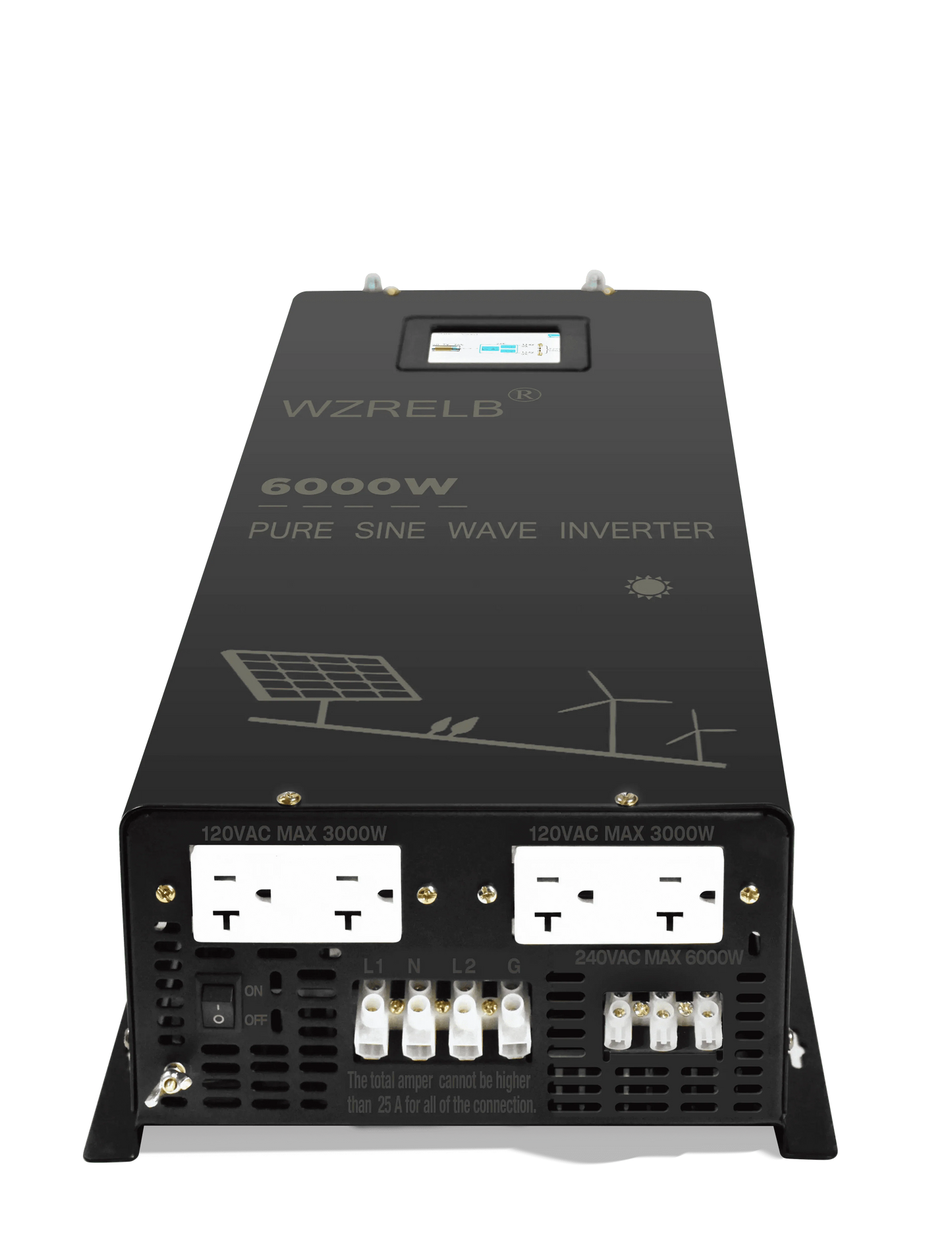6000W Split-phase Pure Sine Wave Inverter Battery 24V/36V/48V/60V/96V DC to 110/220V,120/240V AC Converter Solar Power Generator - 54Grid - Renewable Energy Store