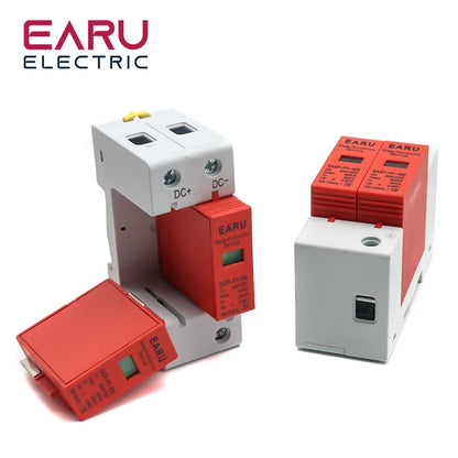Power Surge Protective Device SPD Arrester Low Voltage House 1/2/3/4 Pole Surge Voltage Protection DC 500V 800V 1000V 40KA 60KA by 54Grid - Renewable Energy Store