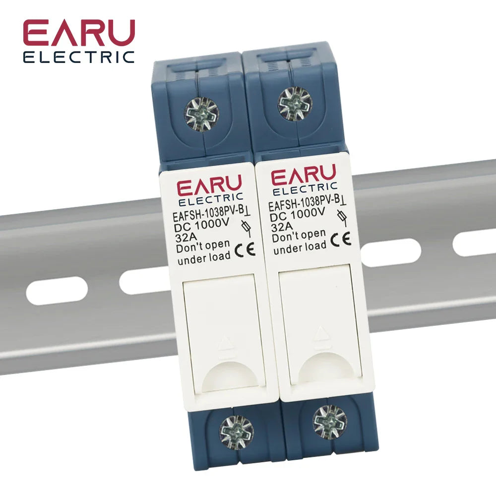 1P 2P 3P 4P Solar DC Fuse Holder High Voltage Solar PV DC 1000V Photovoltaic 6A-32A Photovoltaic System Protection Protector gPV