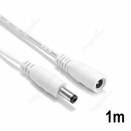 5.5mm 2.1mm DC Extension Cord 22AWG 3A for CCTV LED Lights by 54Grid - Renewable Energy Store