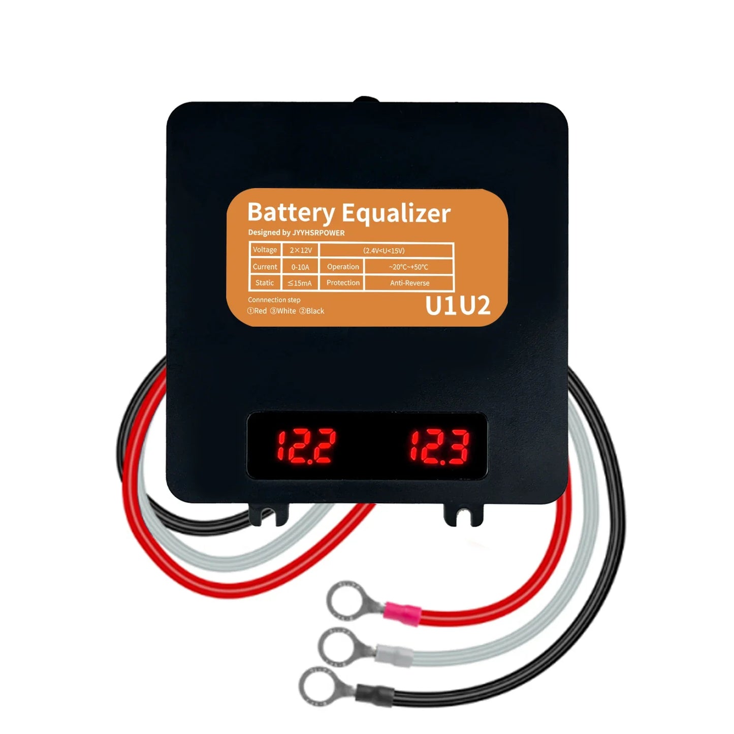 LED Display Battery Equalizer Voltage Balancer Regulator for 24V 48V 60V 72V 96V Li-ion Lead Acid by 54Grid - Renewable Energy Store