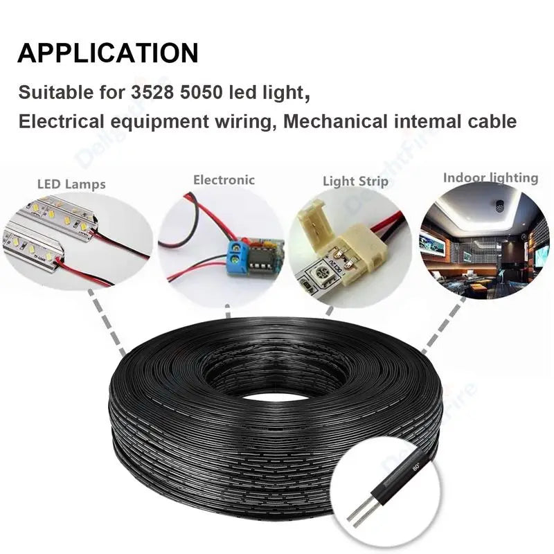 2Pin 12V Auto Electronic Wires 28-16 AWG for LED Strips and RC Cars by 54Grid - Renewable Energy Store