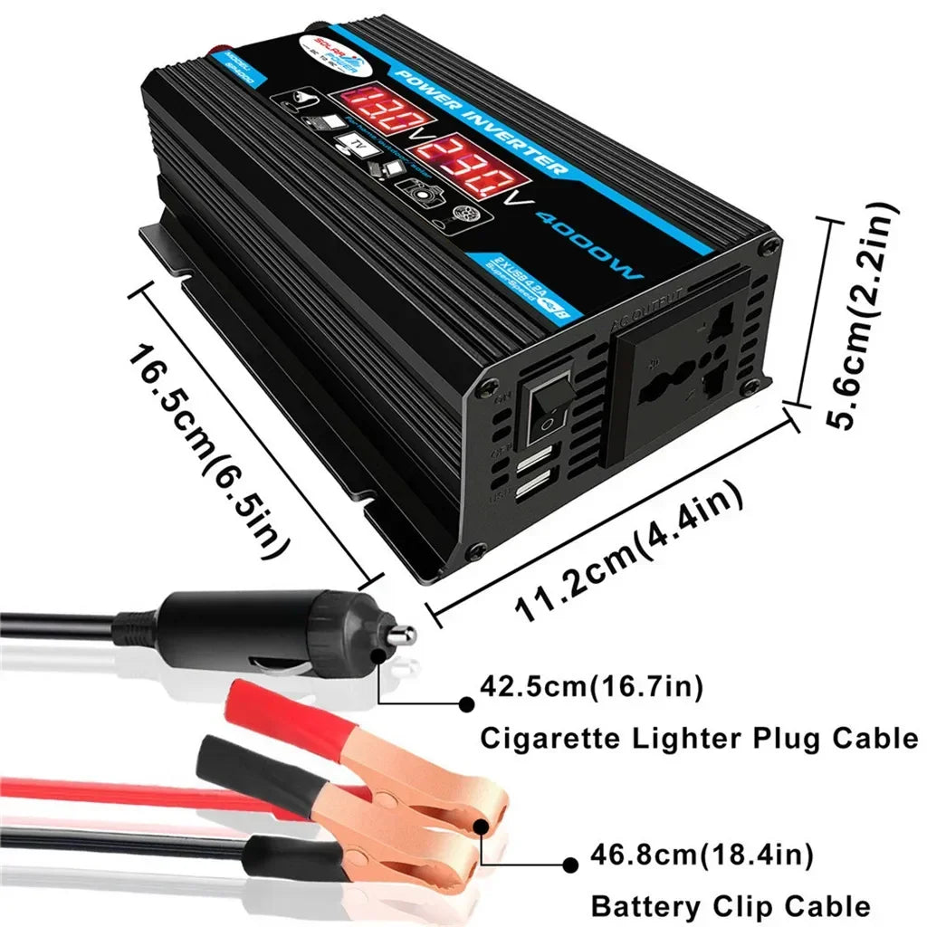 12V to 110V/220V Solar Panel System 4000W Inverter Kit by 54Grid - Renewable Energy Store