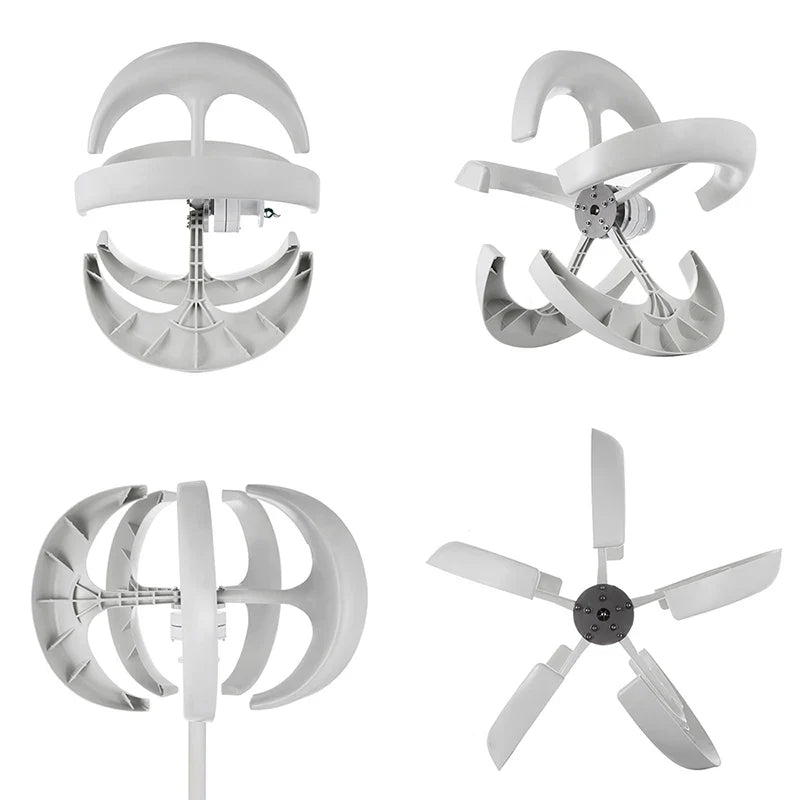 3000W 2000W 1000W 12V 24V 48V Wind Turbine Generator Vertical Axises Windmill For Residential Household Streetlight Mppt Control - 54Grid - Renewable Energy Store