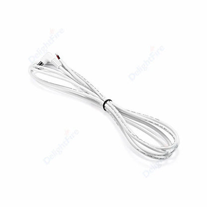 22AWG 3A 12V DC Power Pigtail Cable Male Female 5.5mm 2.1mm Barrel Jack 90 Degree Right Angle by 54Grid - Renewable Energy Store