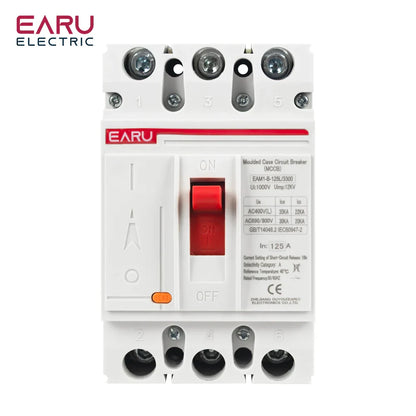 3P 4P AC 400V 100A-630A MCCB Solar Moulded Case Circuit Breaker Overload Protection Switch Protector for Solar PV Photovoltaic