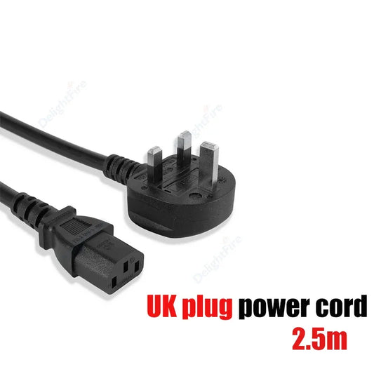 Type G Power Cable 2.5m IEC320 C13 UK Plug Extension Cord by 54Grid - Renewable Energy Store