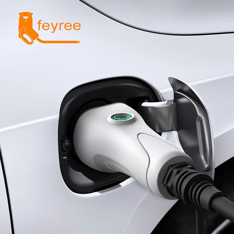 feyree EV Charger Type2 16A with EU Socket Outdoor Power Station V2L Cable Electric Car Side Discharge Plug ( Upgraded Version)