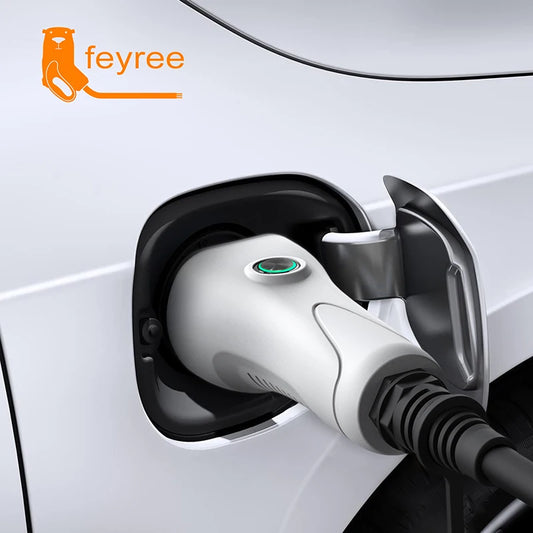 feyree EV Charger Type2 16A with EU Socket Outdoor Power Station V2L Cable Electric Car Side Discharge Plug ( Upgraded Version)