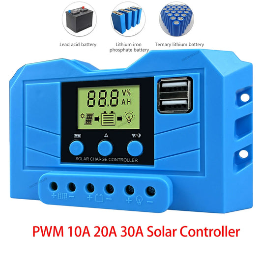 MPPT 30A Solar Charge Controller 12V 24V 720W System With USB Output by 54Grid - Renewable Energy Store