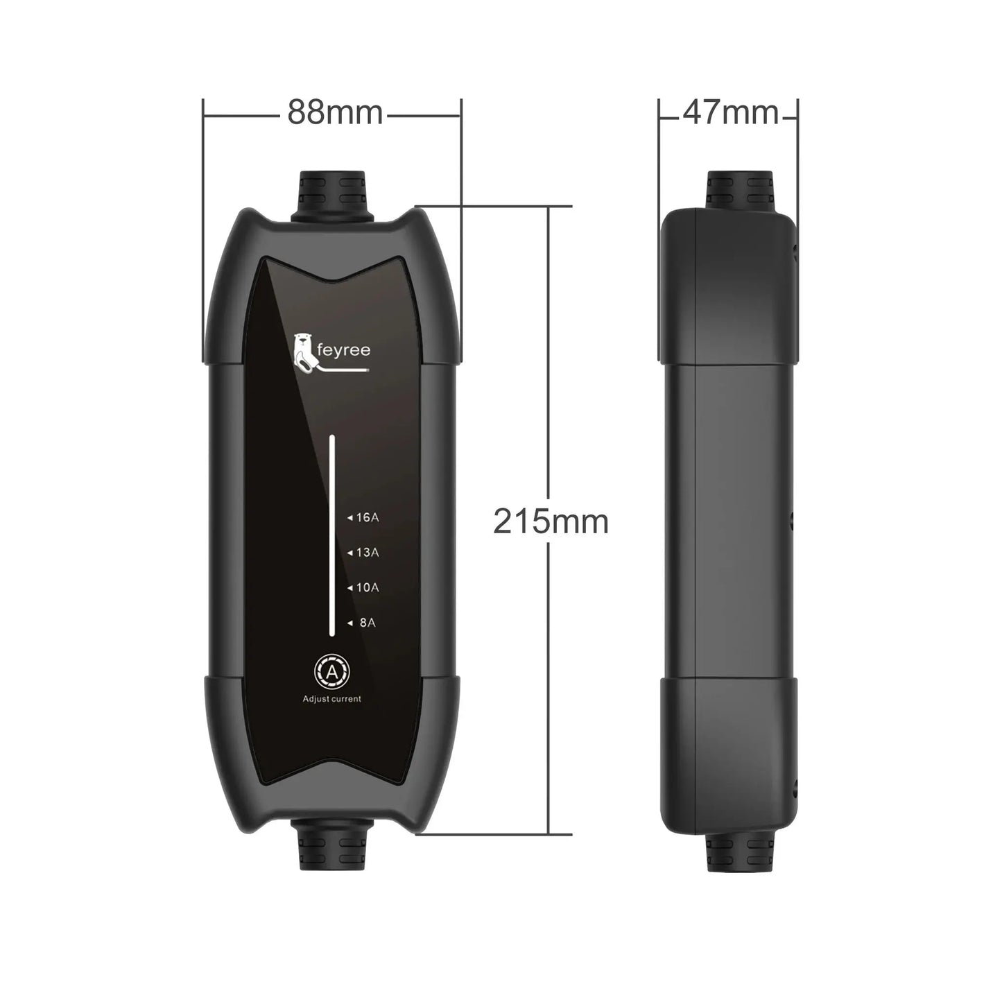 feyree 3.5kW 16A 1Phase Adjustable Current Portable EV Charger Fast Charging with TS-NACS Charger Plug Compatible for Tesla Cars