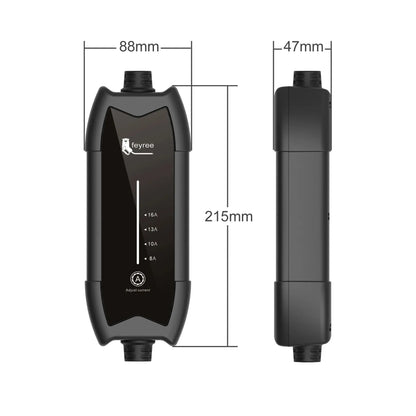 feyree 3.5kW 16A 1Phase Adjustable Current Portable EV Charger Fast Charging with TS-NACS Charger Plug Compatible for Tesla Cars
