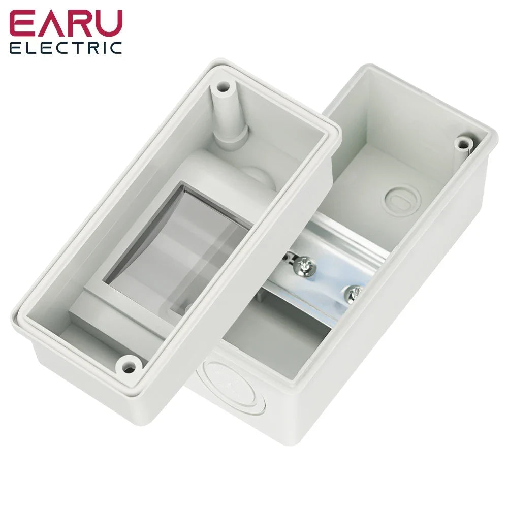 HT-2 IP65 Waterproof Distribution Breaker Box Panel Installation 2 WAY PC ABS Plastic Outdoor Electrical MCB Solar Junction Box