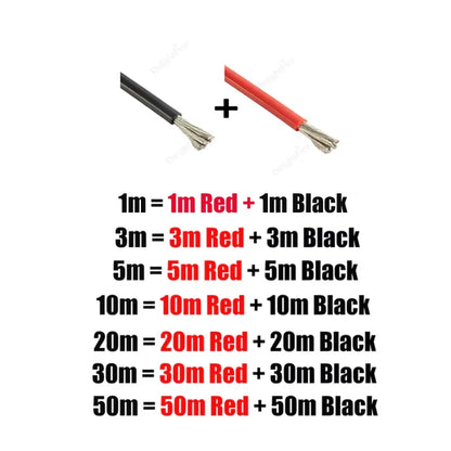 3M-100M Red Black Silicone Wire 14-30 AWG for 12V Electronics by 54Grid - Renewable Energy Store