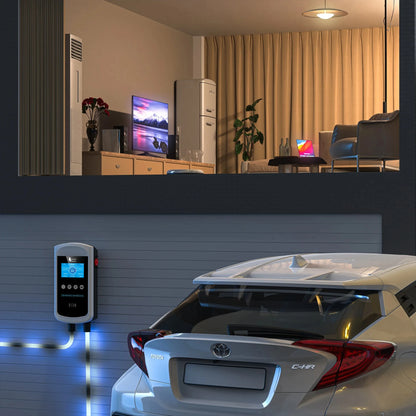 feyree Type2 32A 7kW 1P DLB EV Charger 4.3inch Screen Dynamic Load Balancing 11kW 22kW 3P EVSE Wallbox Station with Charging LOG