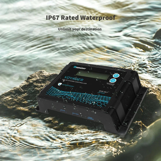 Solar Charge Controller 12V/24V PWM 20A w/ LCD Display Waterproof by 54Grid - Renewable Energy Store