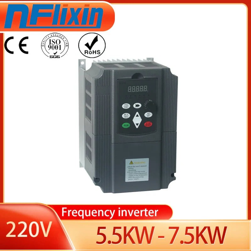 220V1.5KW 2.2KW 4KWSingle Phase input and 3 Phase Output Frequency Converter / Adjustable Speed Drive / Frequency Inverter / VFD by 54Grid - Renewable Energy Store