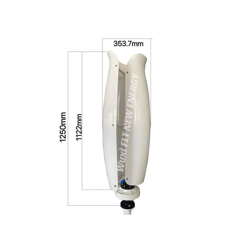 Vertical Wind Turbine Power Generator 12-48V Windmill 220v AC Output With Controller 1000-2000W - 54Grid - Renewable Energy Store