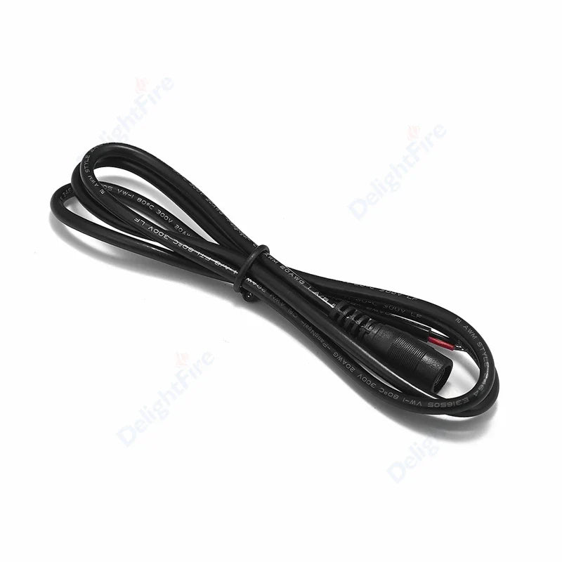 20AWG 90cm Black DC Pigtail Cable 12V 5A Female Barrel Jack by 54Grid - Renewable Energy Store