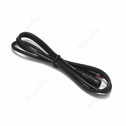 20AWG 90cm Black DC Pigtail Cable 12V 5A Female Barrel Jack by 54Grid - Renewable Energy Store