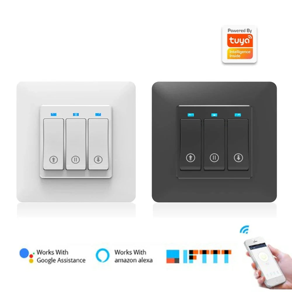 WiFi Timer Curtain Switch Controller for Roller Shutter Electric Motor TUYA Smart Life Smart Home Automation Google Home Alexa by 54Grid - Renewable Energy Store