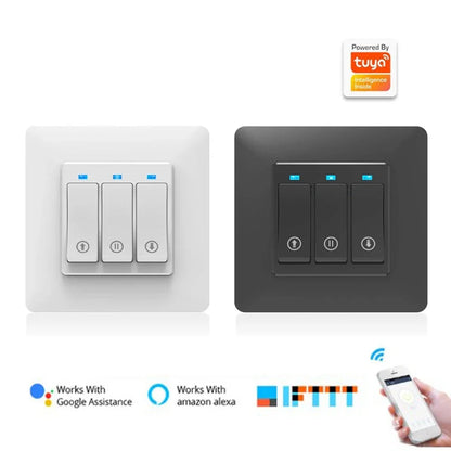 WiFi Timer Curtain Switch Controller for Roller Shutter Electric Motor TUYA Smart Life Smart Home Automation Google Home Alexa by 54Grid - Renewable Energy Store