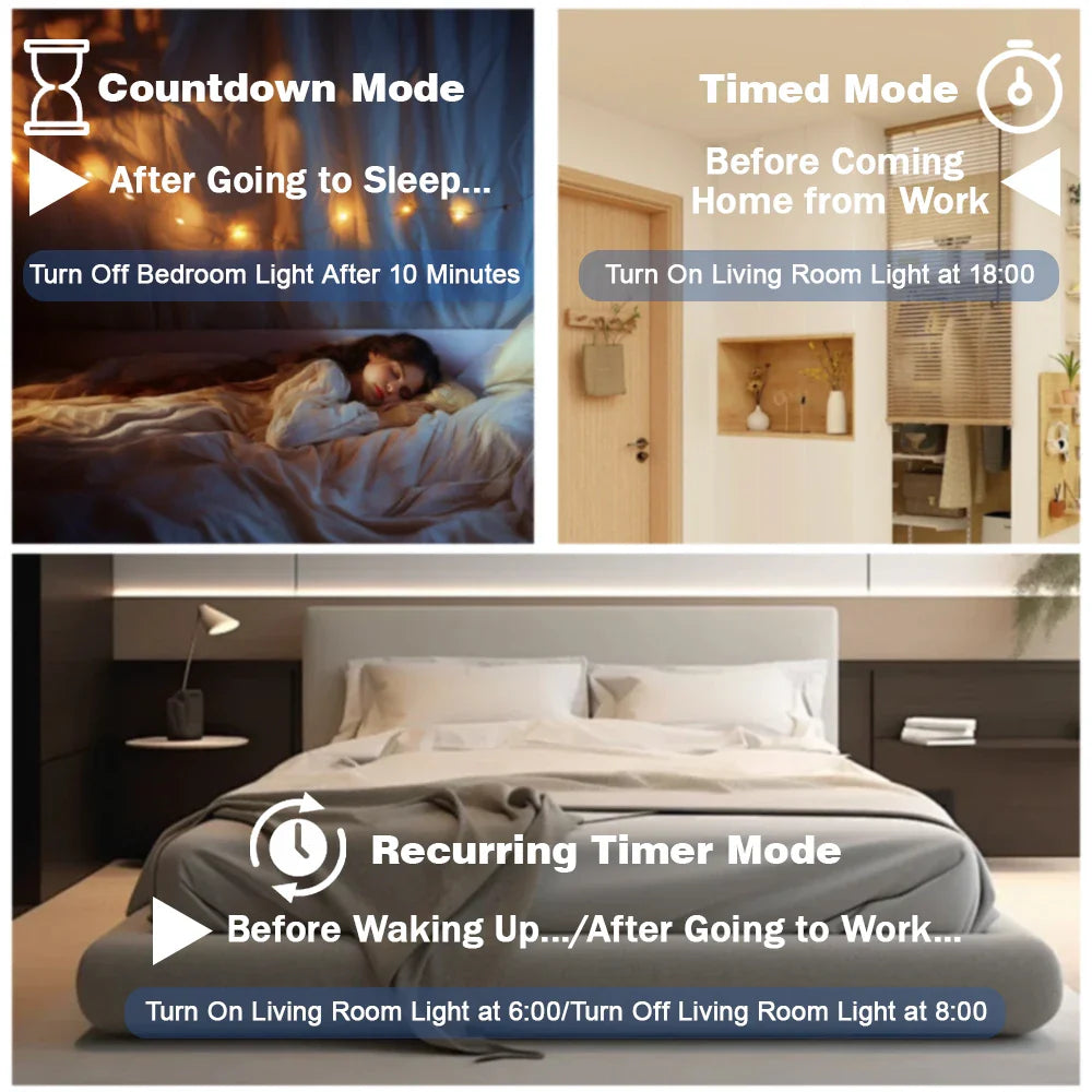 Tuya WiFi Smart Bidirectional Energy Meter Power kWh Meter Earth Leakage Over Under Voltage Protector Timer Relay Switch Breaker
