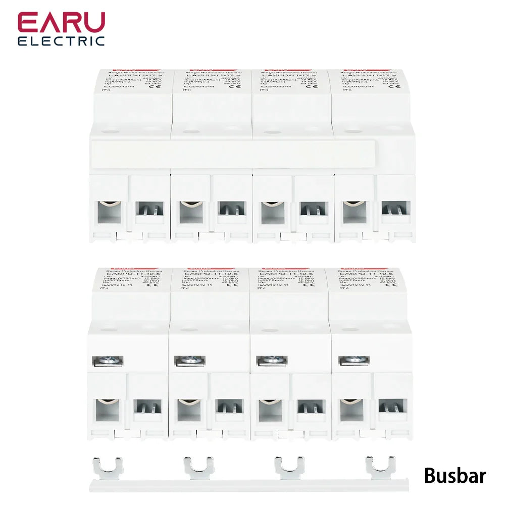 T1 Power Surge Protective Device SPD Arrester Low Voltage House 2P 3P 4P Surge Voltage Protection AC 420V 12.5KA 15KA 25KA