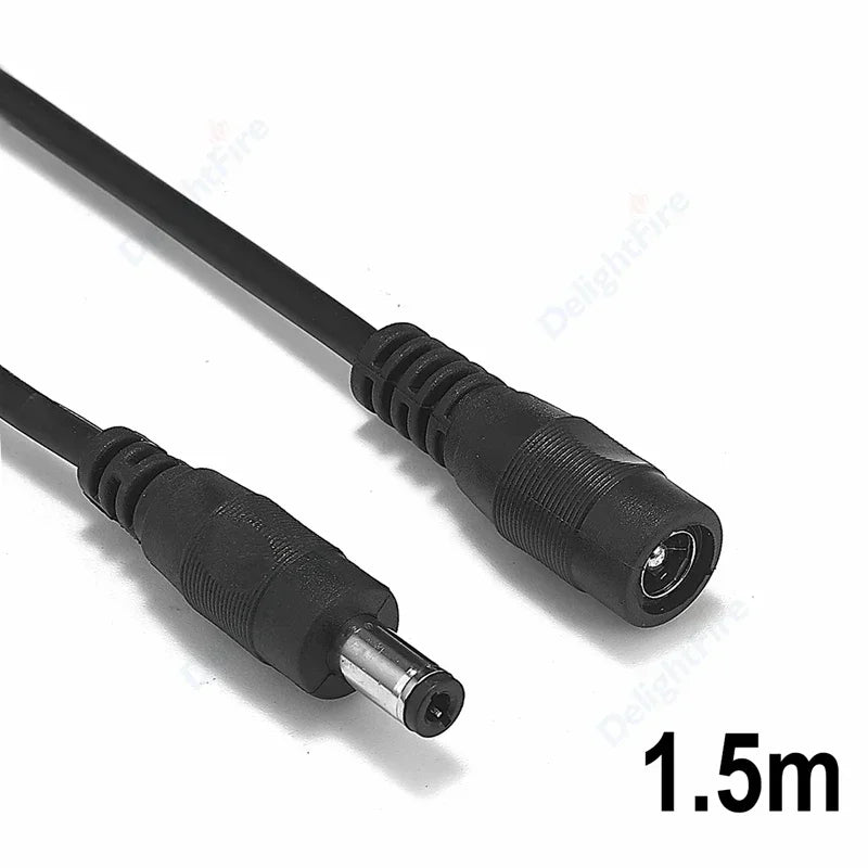 5.5mm 2.1mm DC Extension Cord 22AWG 3A for CCTV LED Lights by 54Grid - Renewable Energy Store