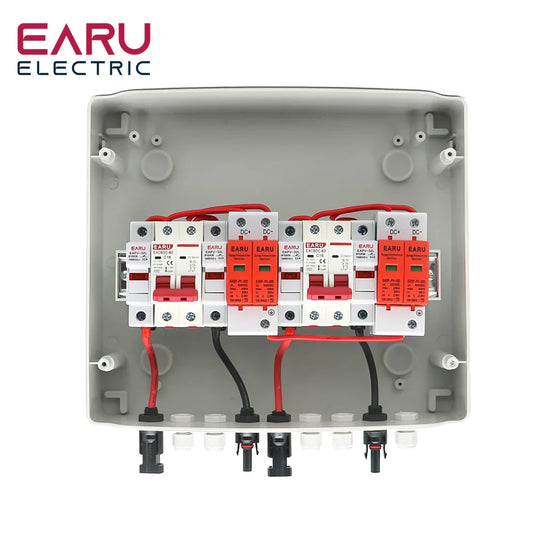 500V 2 Input 2 Output 2 String For Off Grid Solar Energy System Photovoltaic Array Solar PV Combiner Box DC Circuit Breaker by 54Grid - Renewable Energy Store