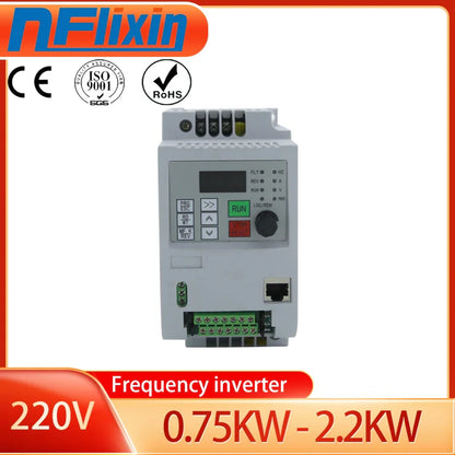 Single-phase 220V to three-phase 380V frequency converter 0.75kW/1.5kW/2.2kW for motor by 54Grid - Renewable Energy Store