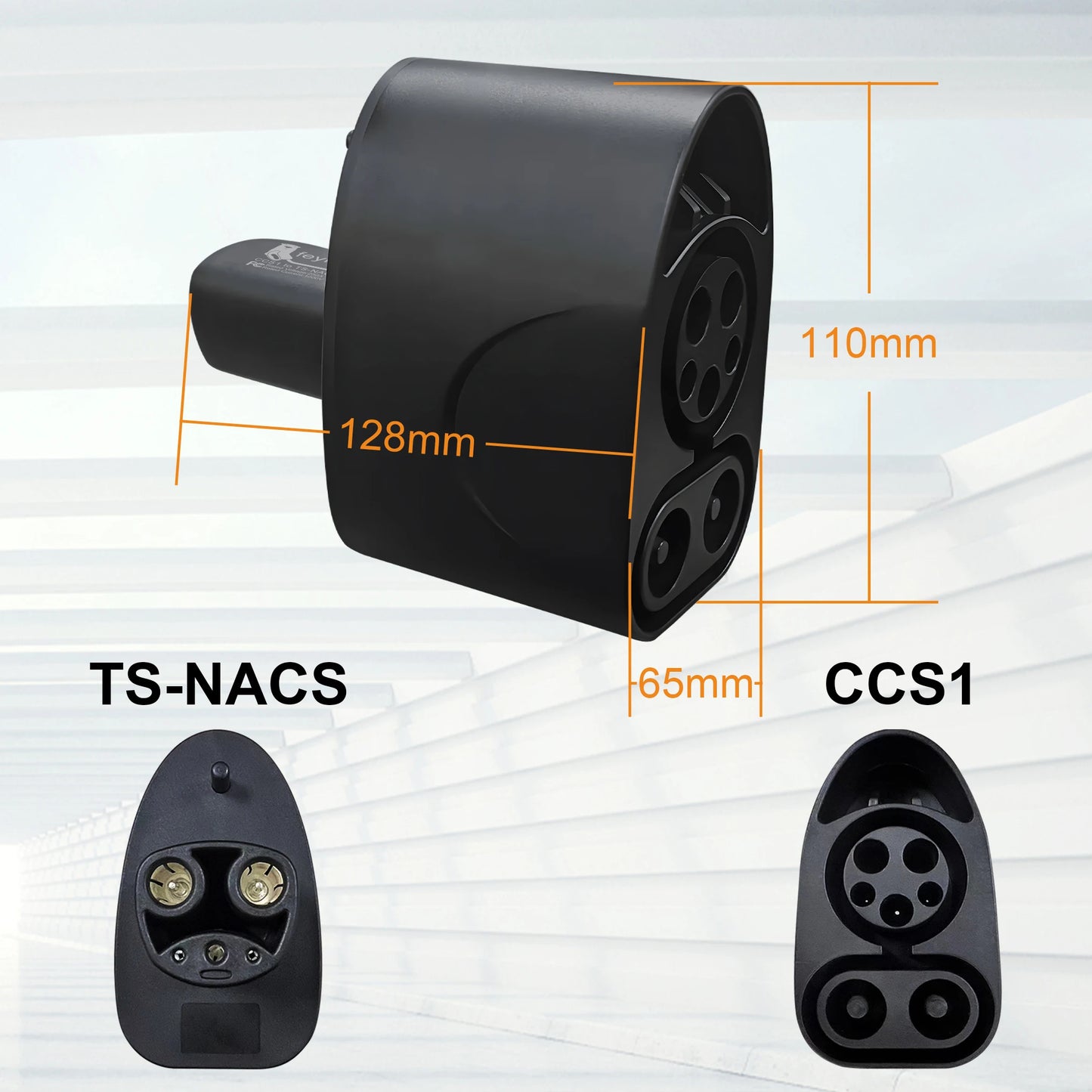 feyree CCS1 to TS-NACS  Adapter 250A DC Fit for Tesla Model 3/X/Y With TS-NACS Charging Port Support CCS1 Charger