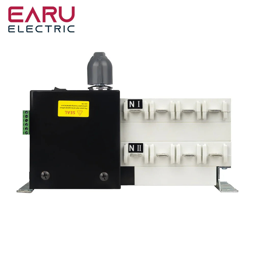 4P 400A AC400V ATS PC Automatic Transfer Switch Electrical Selector Switche  Auto or Manual 2 Input 1 Output Uninterrupted Power