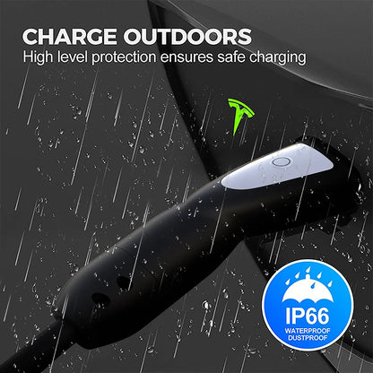 feyree 3.5kW 16A 1Phase Adjustable Current Portable EV Charger Fast Charging with TS-NACS Charger Plug Compatible for Tesla Cars