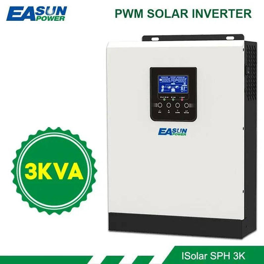 Solar Inverter 3KVA  Pure Sine Wave  24V 220V Inverter Built-in 50A PWM Solar Charge Controller Battery Charger - 54Grid - Renewable Energy Store