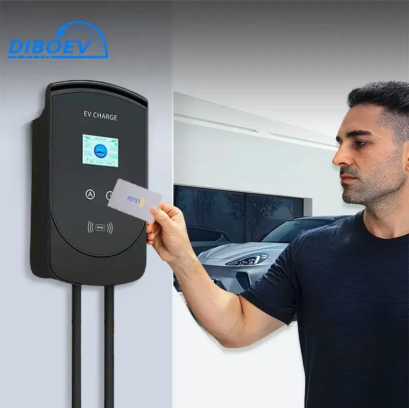 EV Charger 32A 7.6KW Electric Vehicle Car Charger EVSE Wallbox 3Phase 22KW 11KW Type2 Cable IEC62196-2 Socket APP Control - 54Grid - Renewable Energy Store